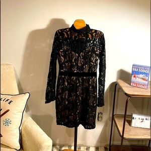 Lace Cocktail Dress with overlay. Cute!